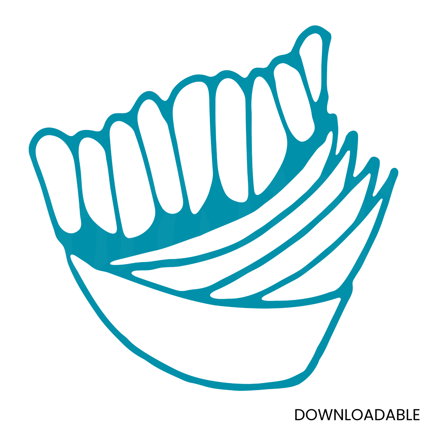 Echoing Leaf Waves – Modern Crafting SVG & PNG