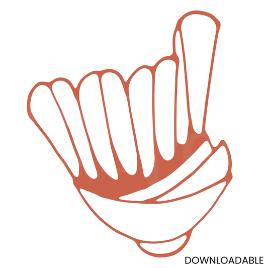 Dancing Leaf Contours – Nature-Inspired Vector Cut File