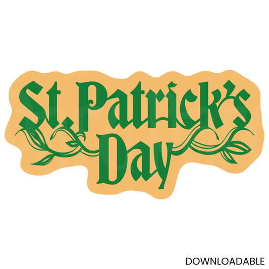 St. Patrick’s Day Cut File | Celtic-Inspired Lettering for DIY Crafts