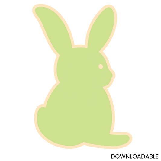 Minimalist Rabbit Silhouette – Cricut & Glowforge File