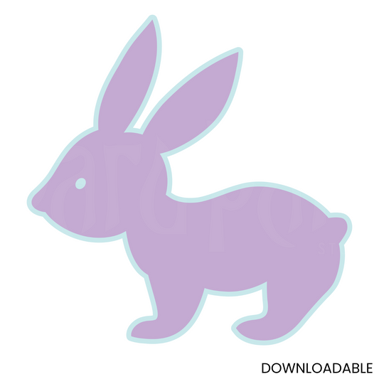 Standing Bunny Silhouette – DIY SVG for Cricut