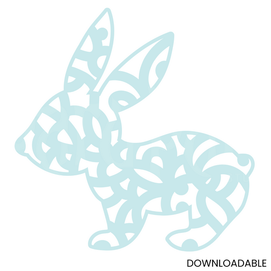 Whimsical Bunny Pattern – SVG for Scrapbooking & Signs