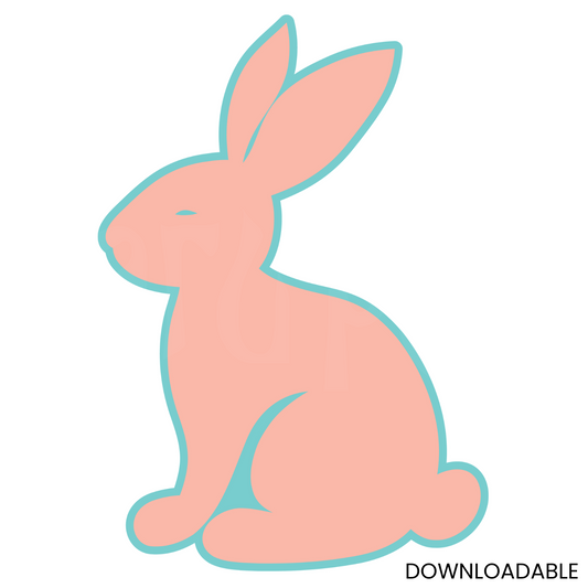 Cute Bunny SVG | Simple Outline for Cricut & Silhouette