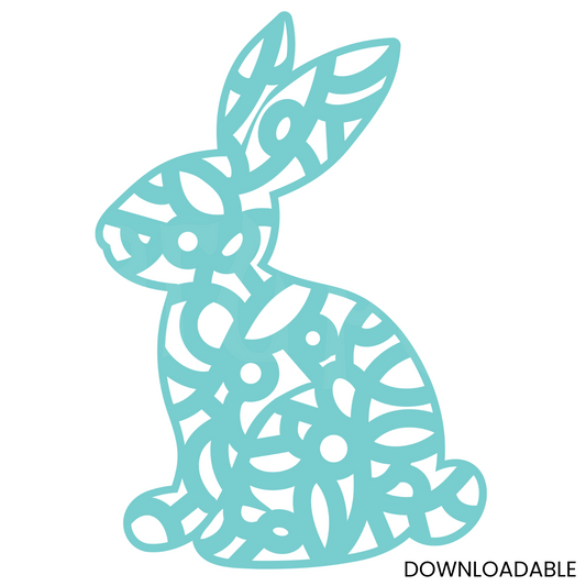 Lace Bunny Outline – SVG for Glowforge & Cricut