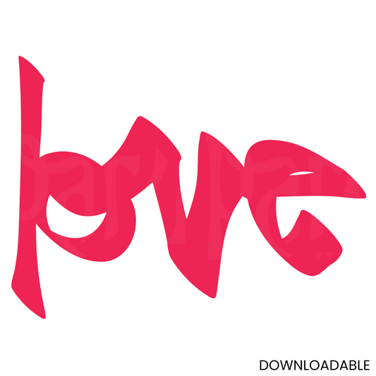 Love Script SVG | Vinyl, Sublimation & Laser Cutting File
