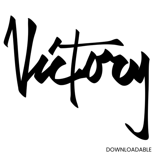 Christian Victory SVG | Hand-Lettered Digital File