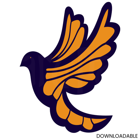 Layered Dove Design – Stencil & Cut File for Crafts