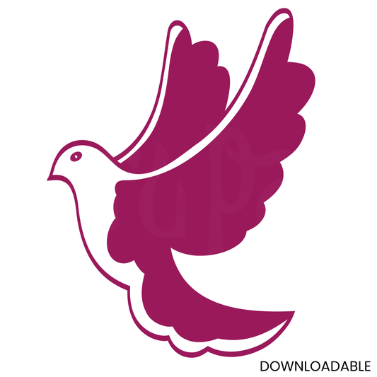 Symbolic Dove of Peace – Digital Stencil SVG for Cricut & Laser
