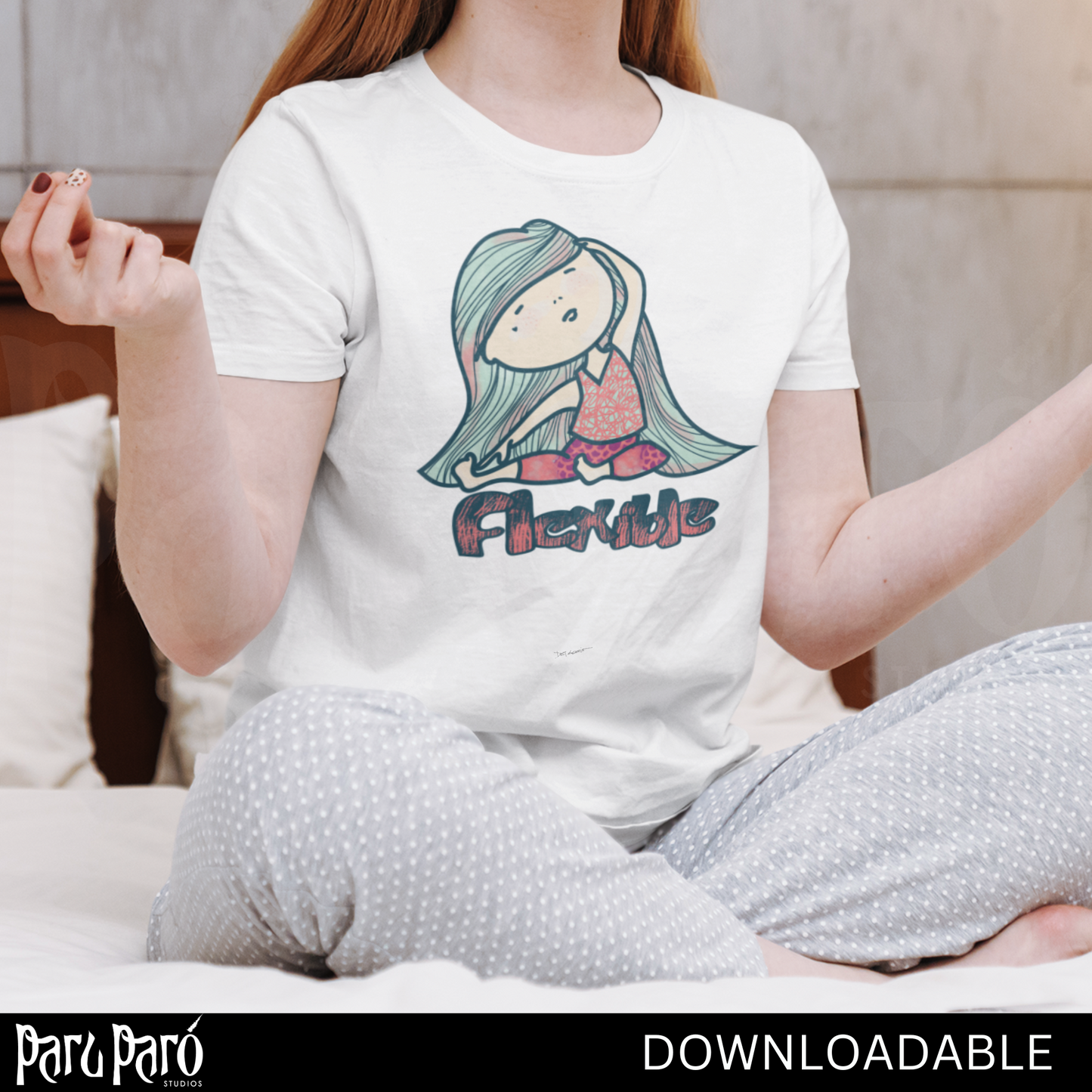 DIY Kids Yoga Pose PNG Sublimation Digital Wall Art