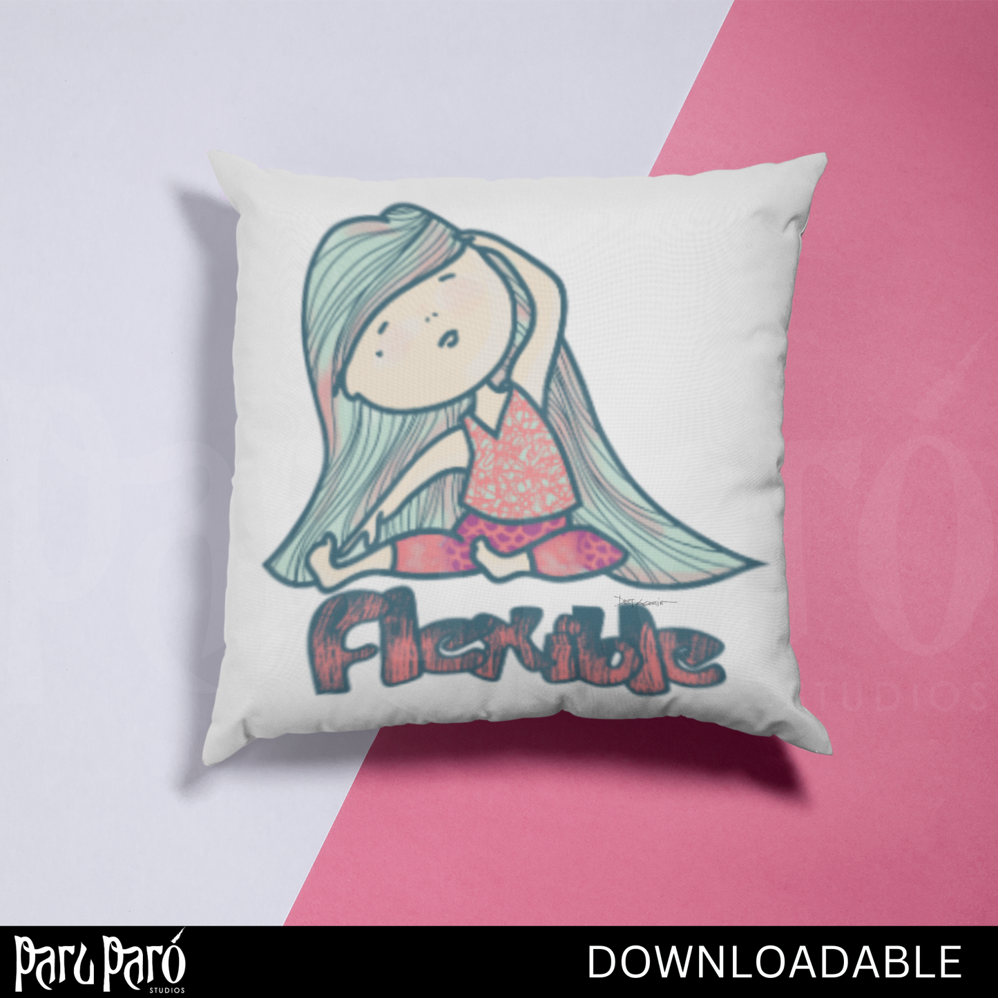 DIY Kids Yoga Pose PNG Sublimation Digital Wall Art