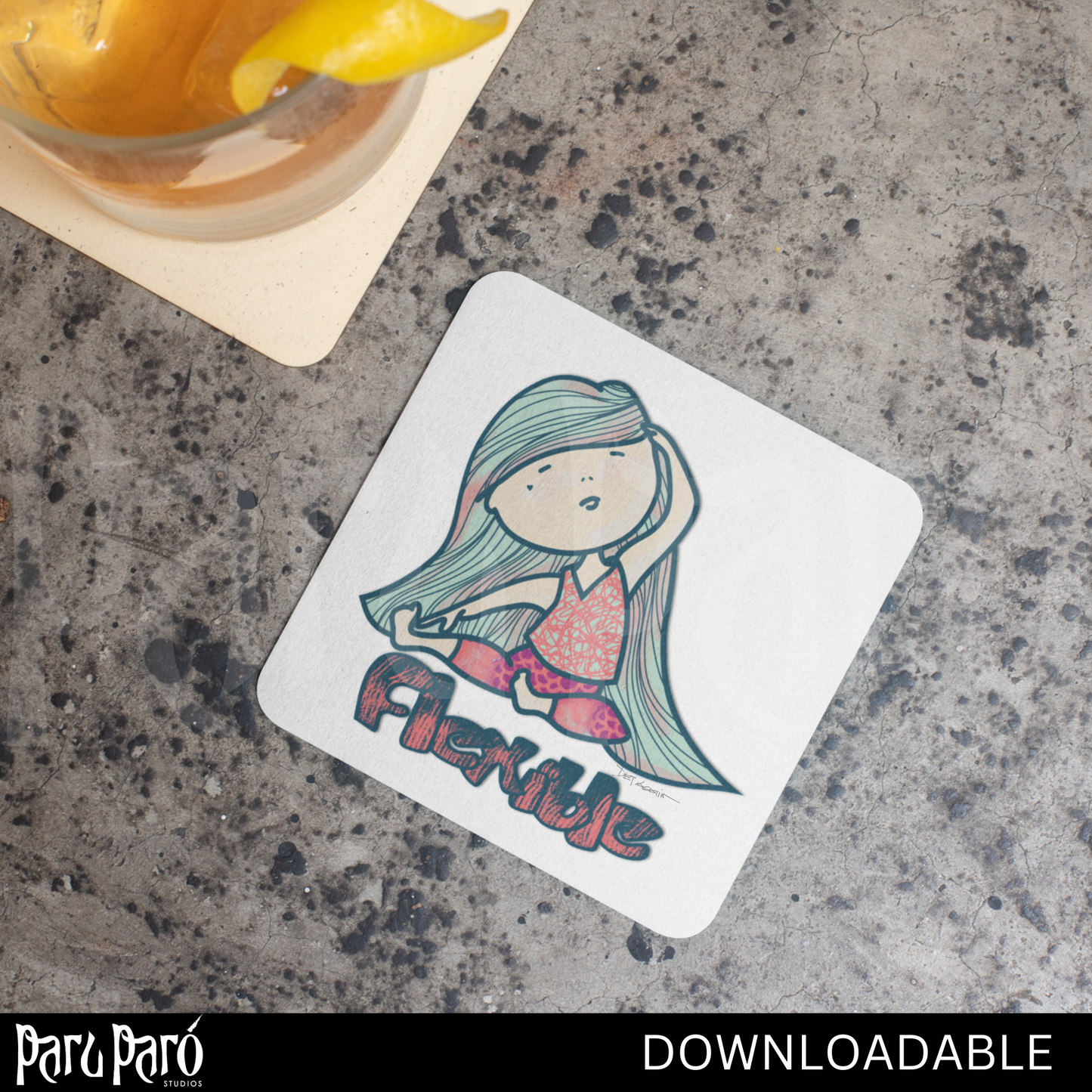 DIY Kids Yoga Pose PNG Sublimation Digital Wall Art