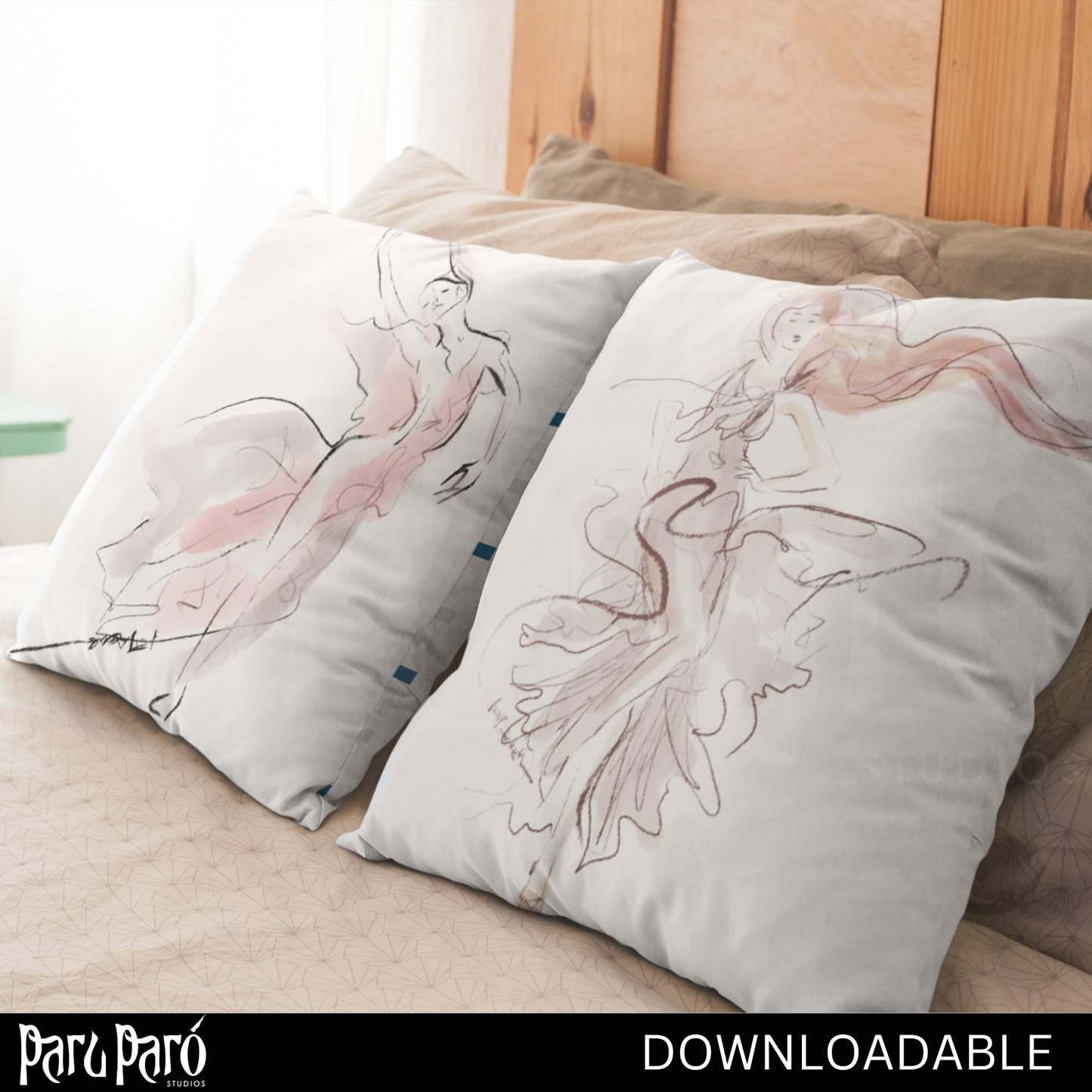 Flamenco Dancer Female Ballerina PNG Sublimation Digital Wall Art