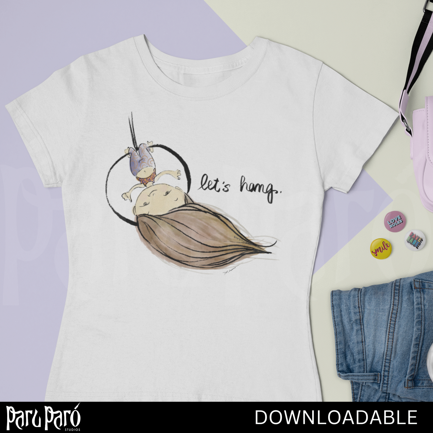 Lyra Girl Aerial Hoop PNG Sublimation Digital Wall Art