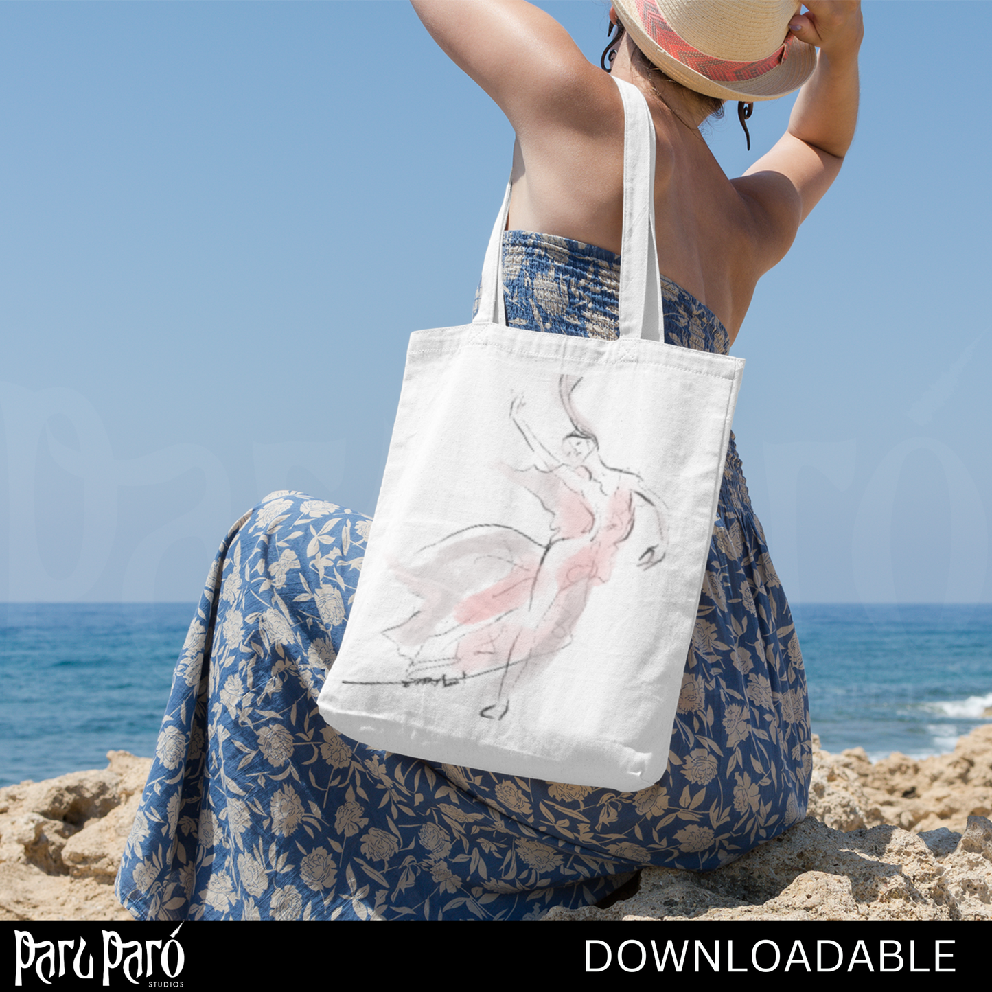 Pink Ballerina Dancing Girl Yoga Poses PNG Sublimation Digital Wall Art