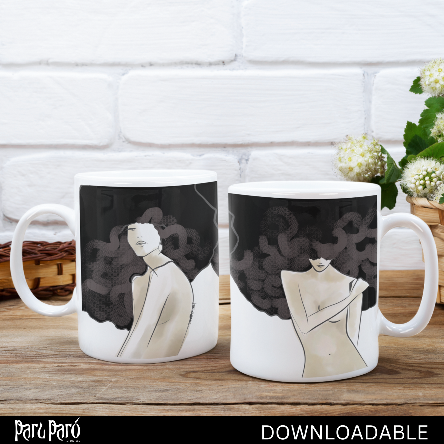 Self Affirmation Woman Face PNG Sublimation Digital Wall Art