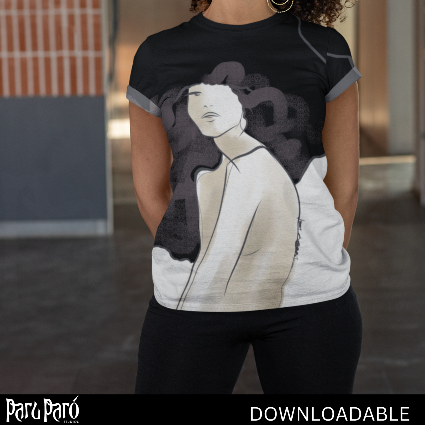 Self Affirmation Woman Face PNG Sublimation Digital Wall Art