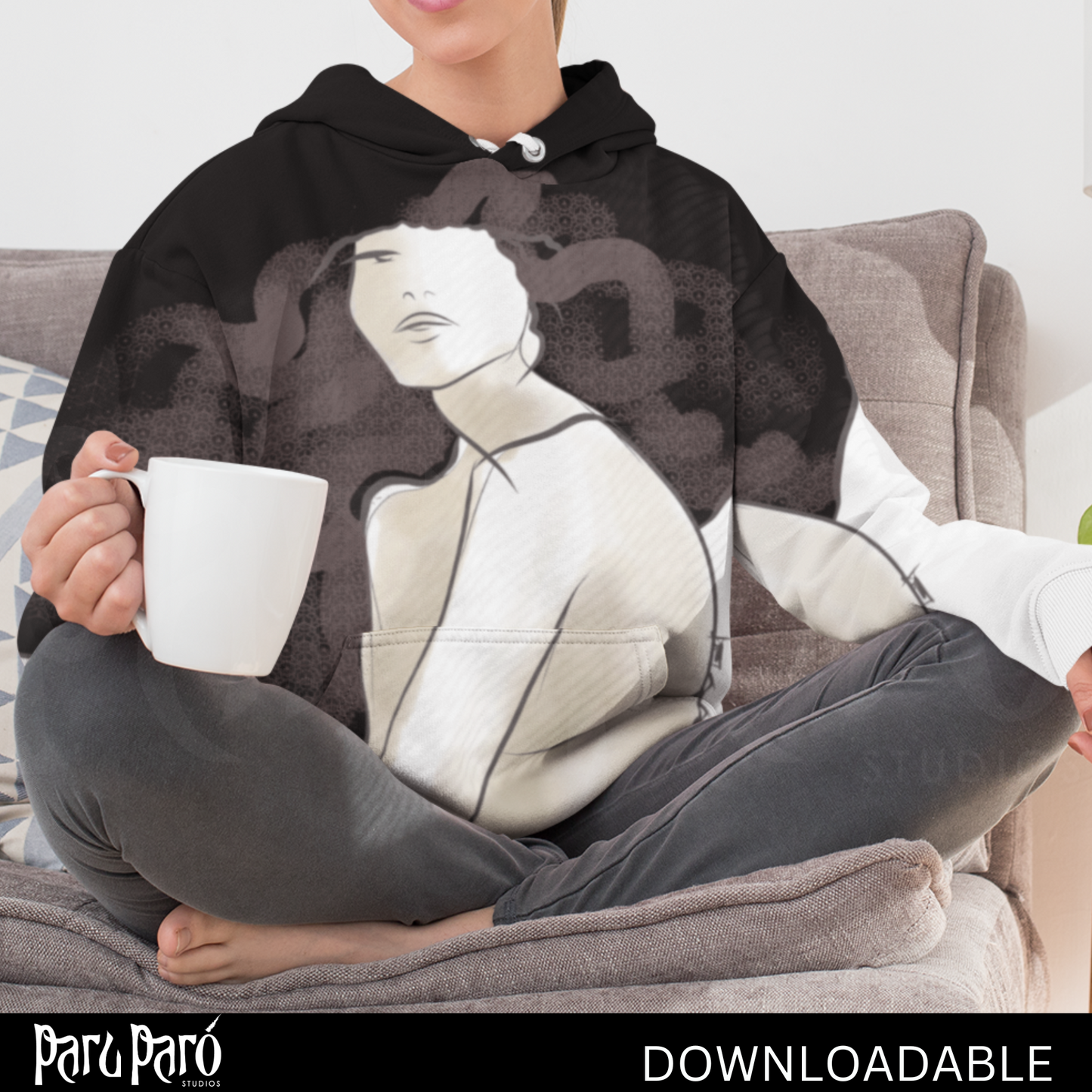 Self Affirmation Woman Face PNG Sublimation Digital Wall Art