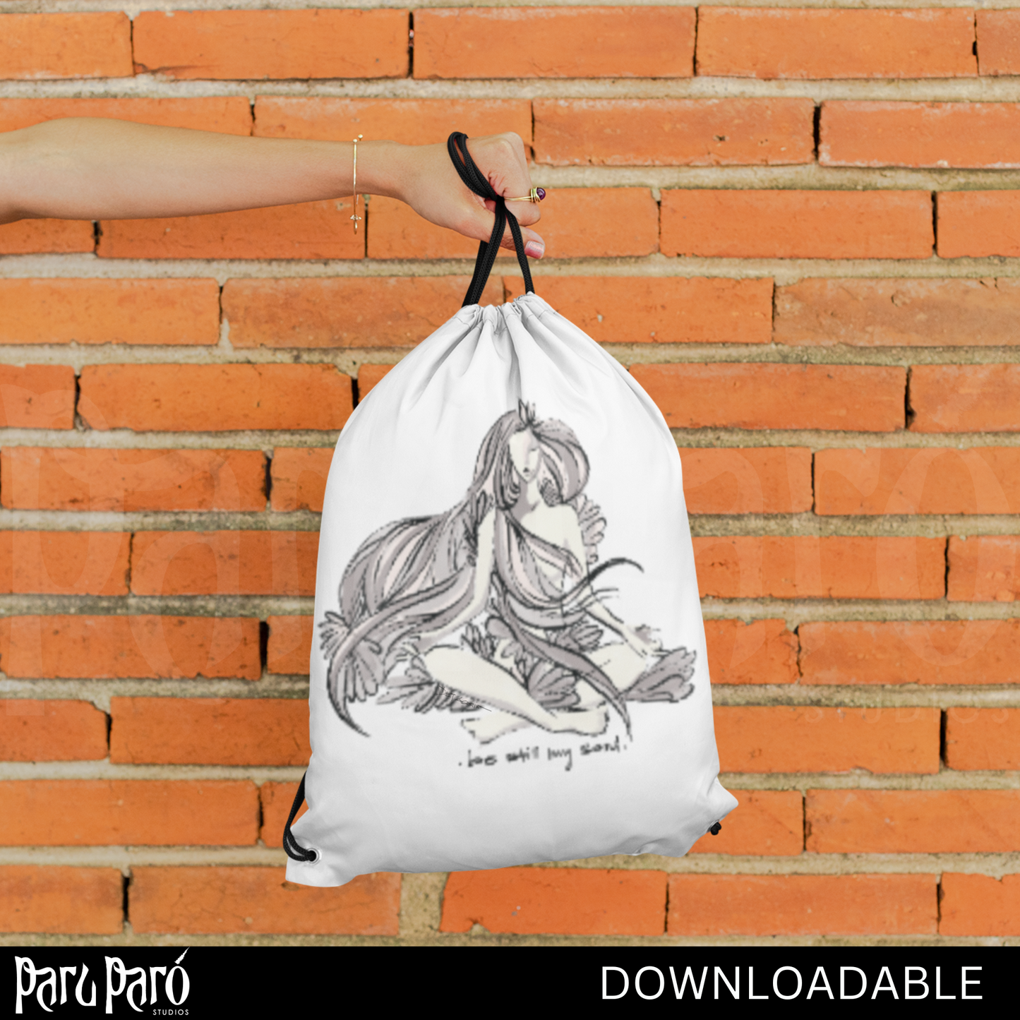 Sukhasana Yoga Pose PNG Sublimation Digital Wall Art