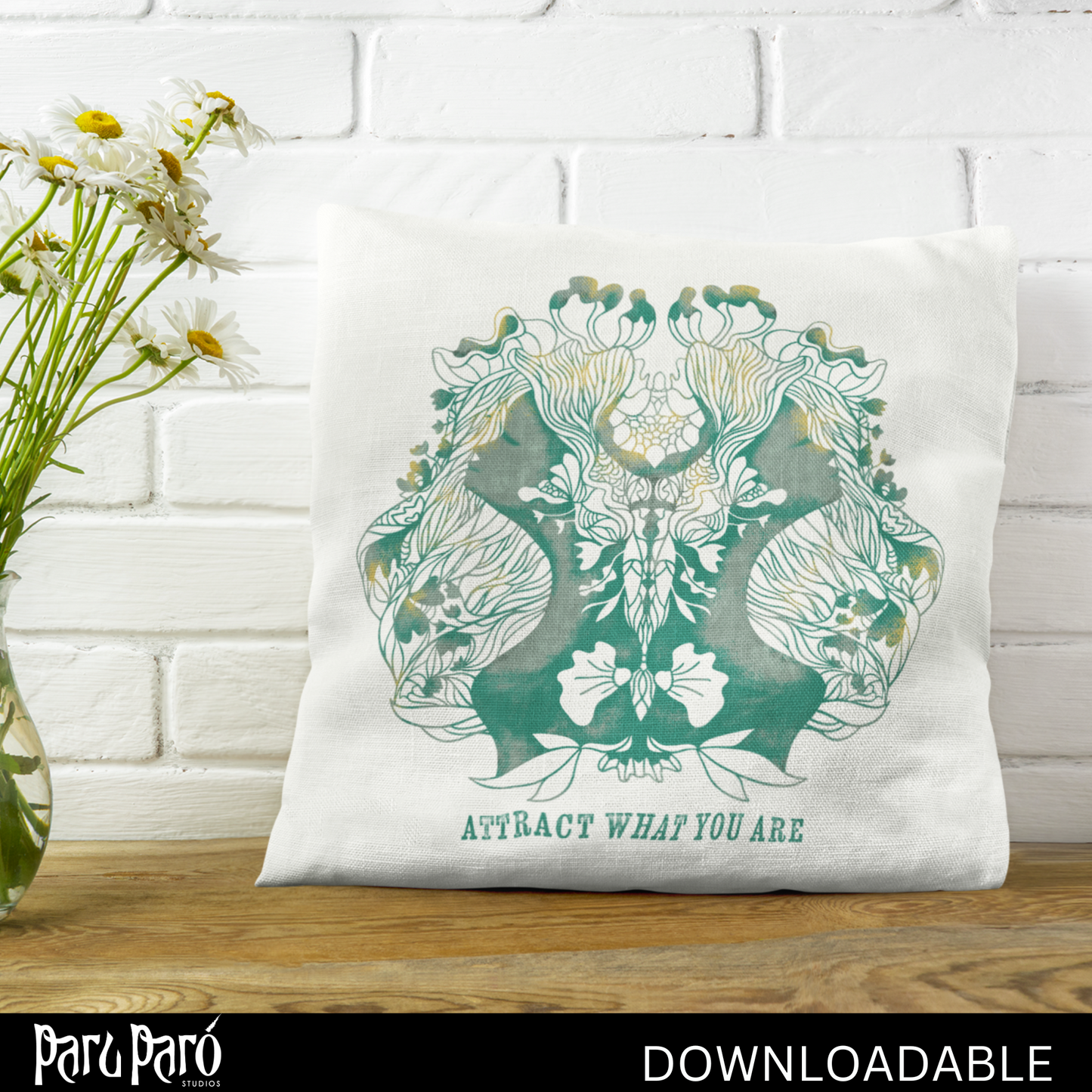 Two Face Surreal Woman Silhouette PNG Sublimation Digital Wall Art