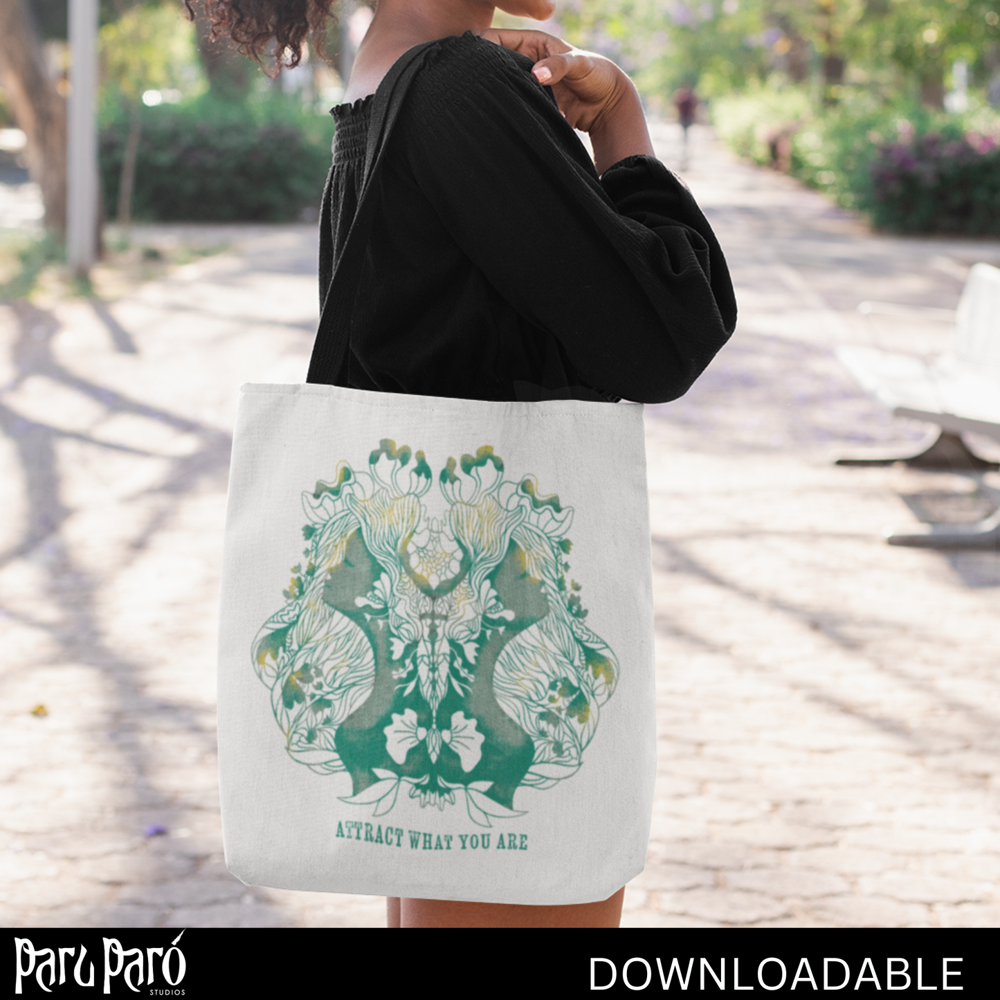 Two Face Surreal Woman Silhouette PNG Sublimation Digital Wall Art