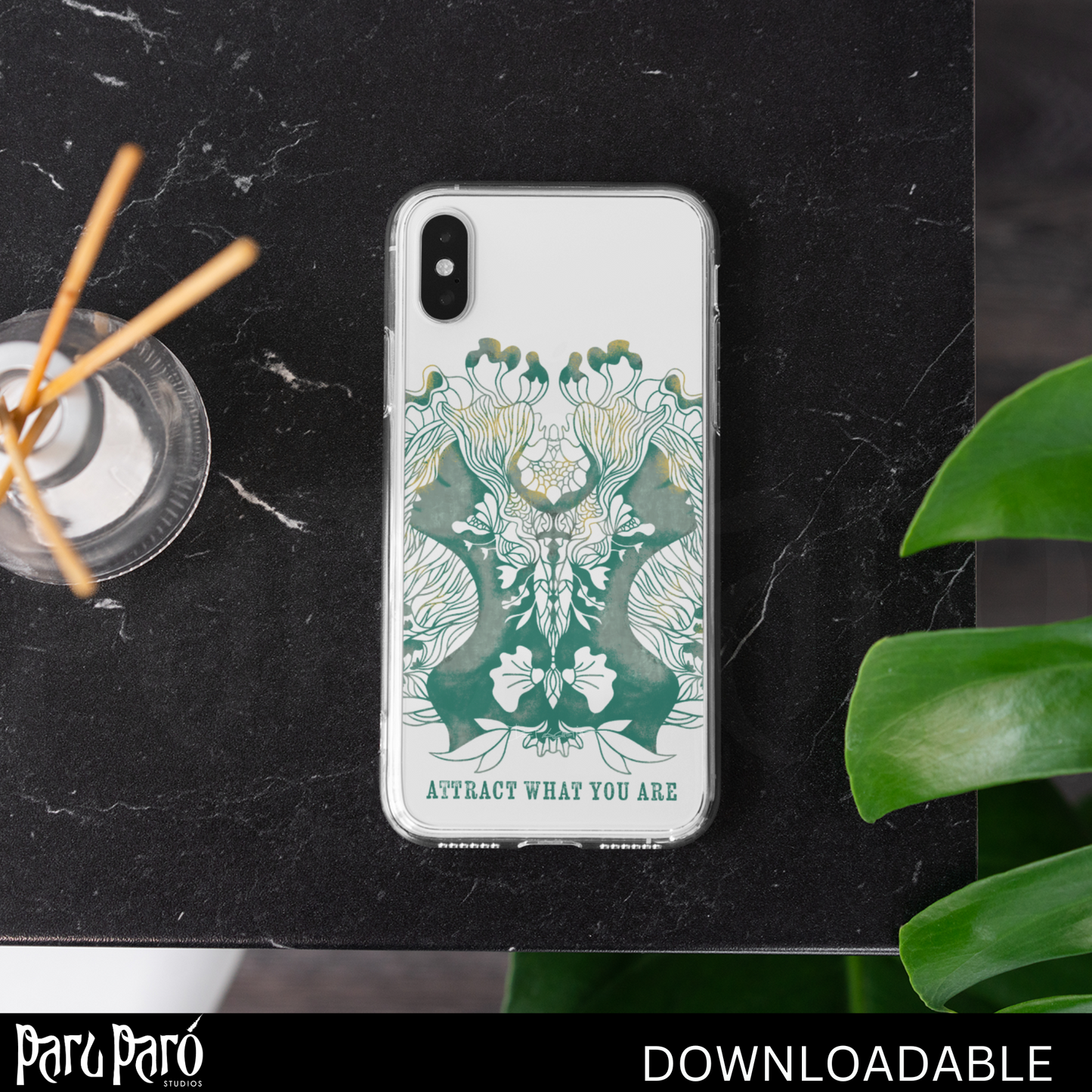 Two Face Surreal Woman Silhouette PNG Sublimation Digital Wall Art