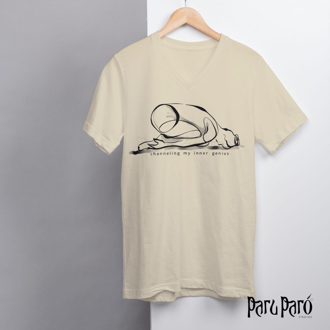 Balasana Yoga Woman Pose PNG Sublimation Digital Wall Art