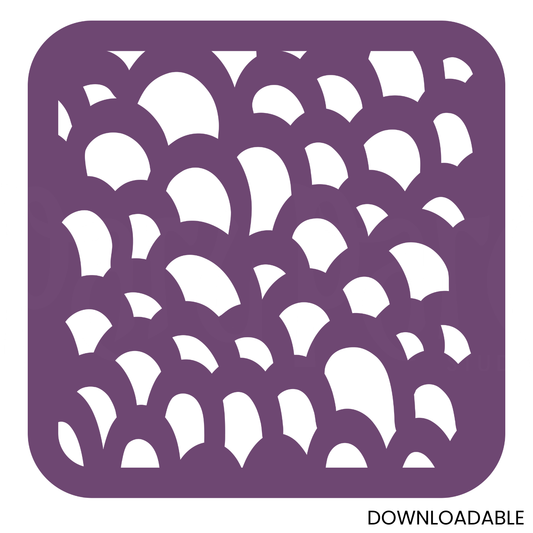 Scalloped Layers – Decorative Stencil Cut File
