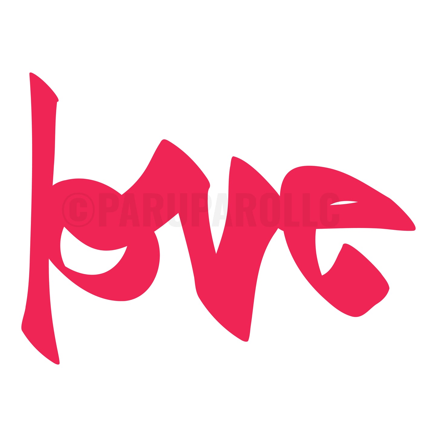 Love Script SVG Stencil for Vinyl & Laser Cutting