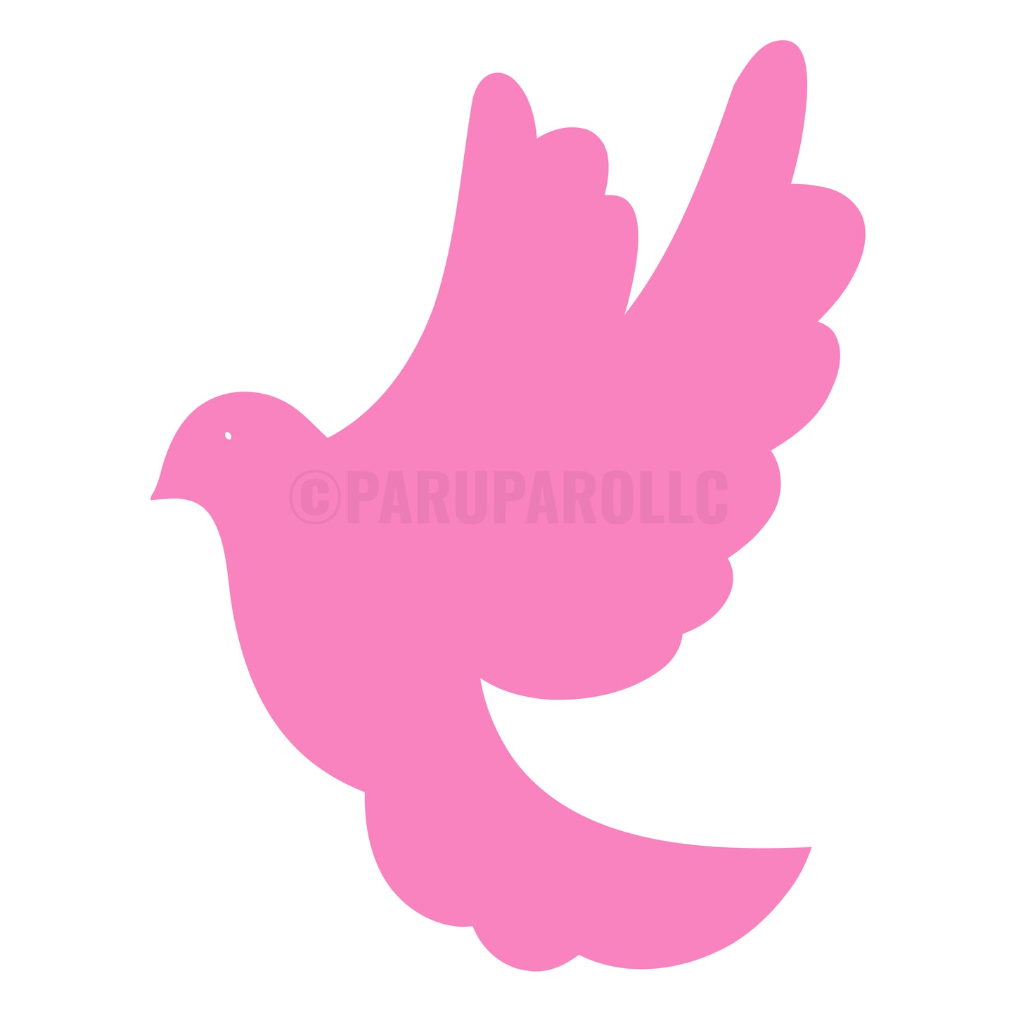 Soaring Dove Mask Stencil – Digital SVG Cut File for Cricut, Silhouette & Laser