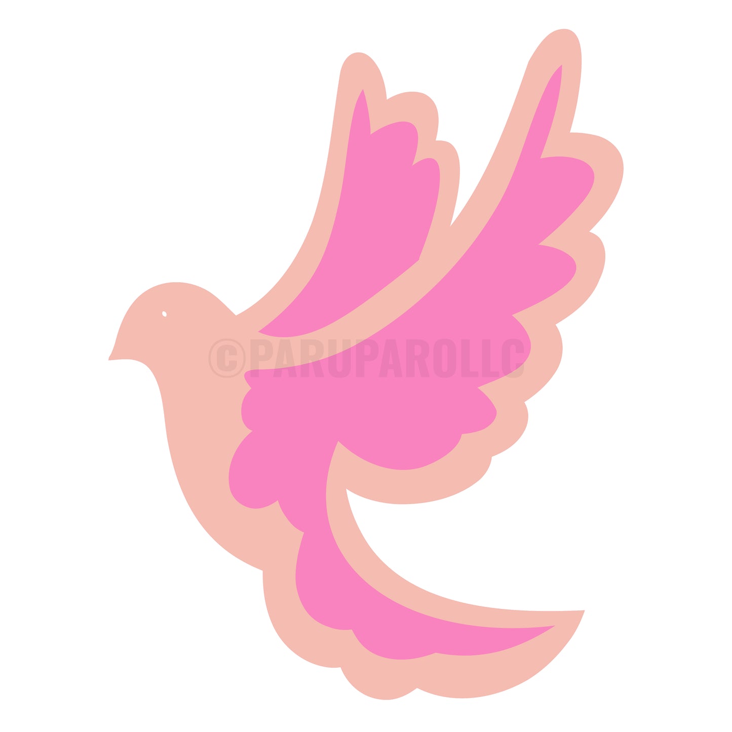 Soaring Dove Mask Stencil – Digital SVG Cut File for Cricut, Silhouette & Laser