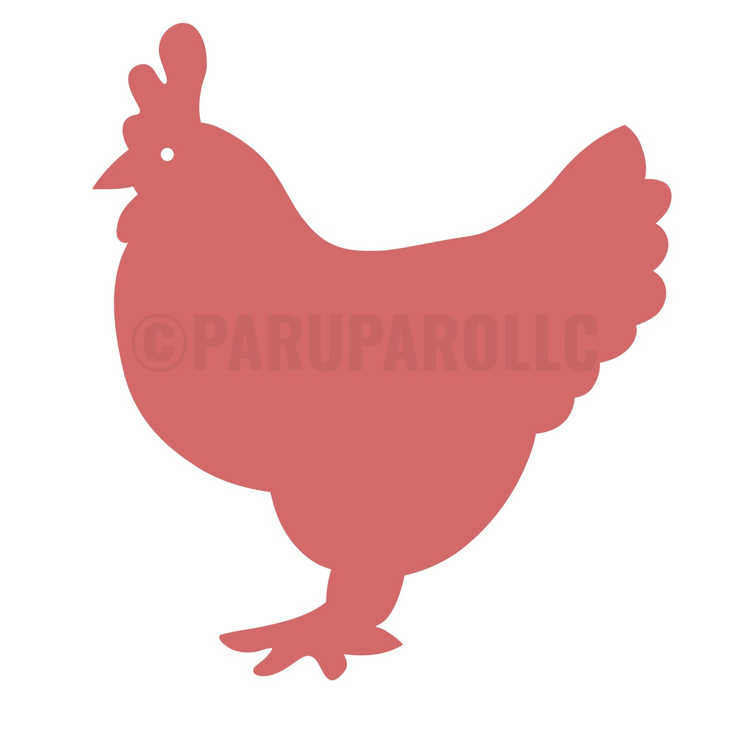 Farmyard Rooster Mask Stencil – Layered Digital SVG for Cutting & Laser