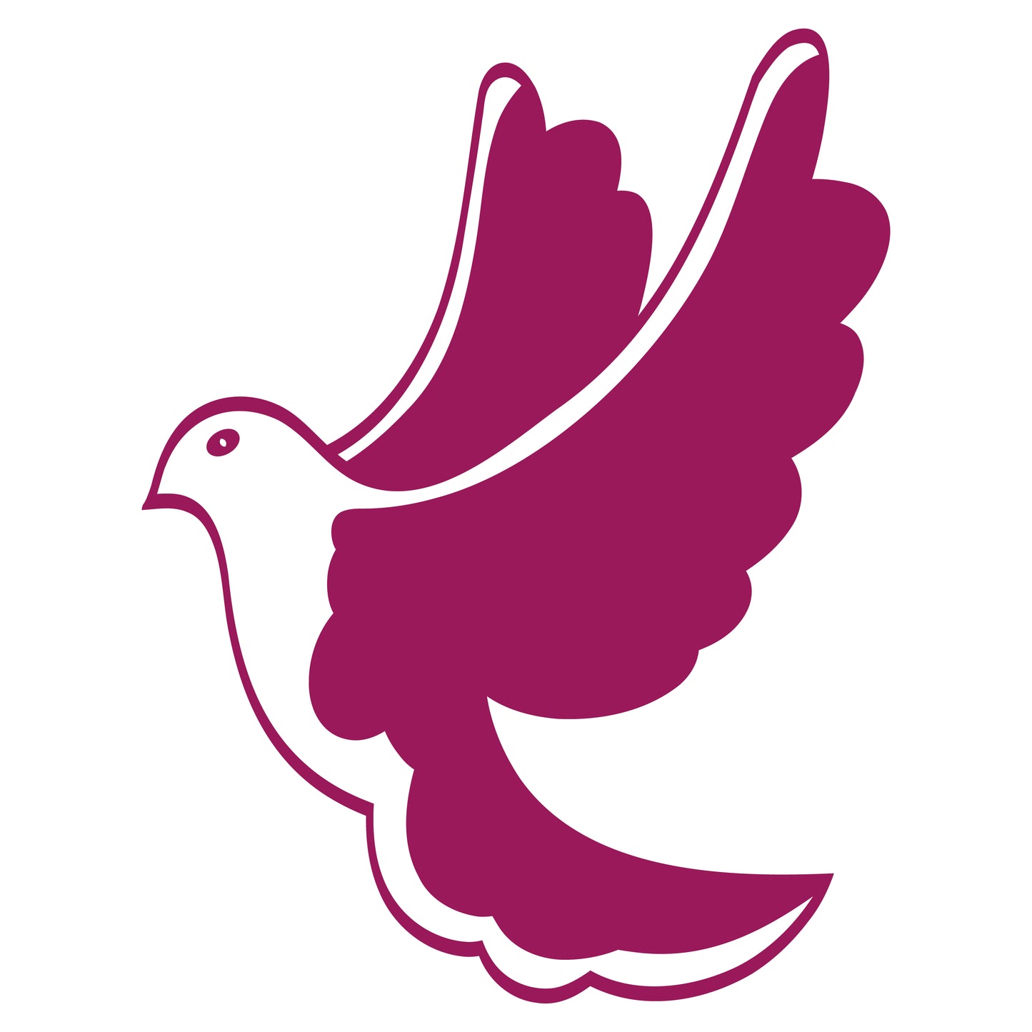 Dove of Peace SVG Stencil – Digital Cut File for Cricut & Laser Cutting