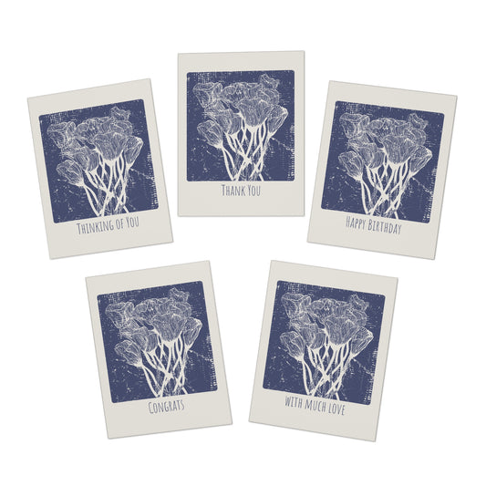Tulip Drawing Greeting Cards (5-Pack)