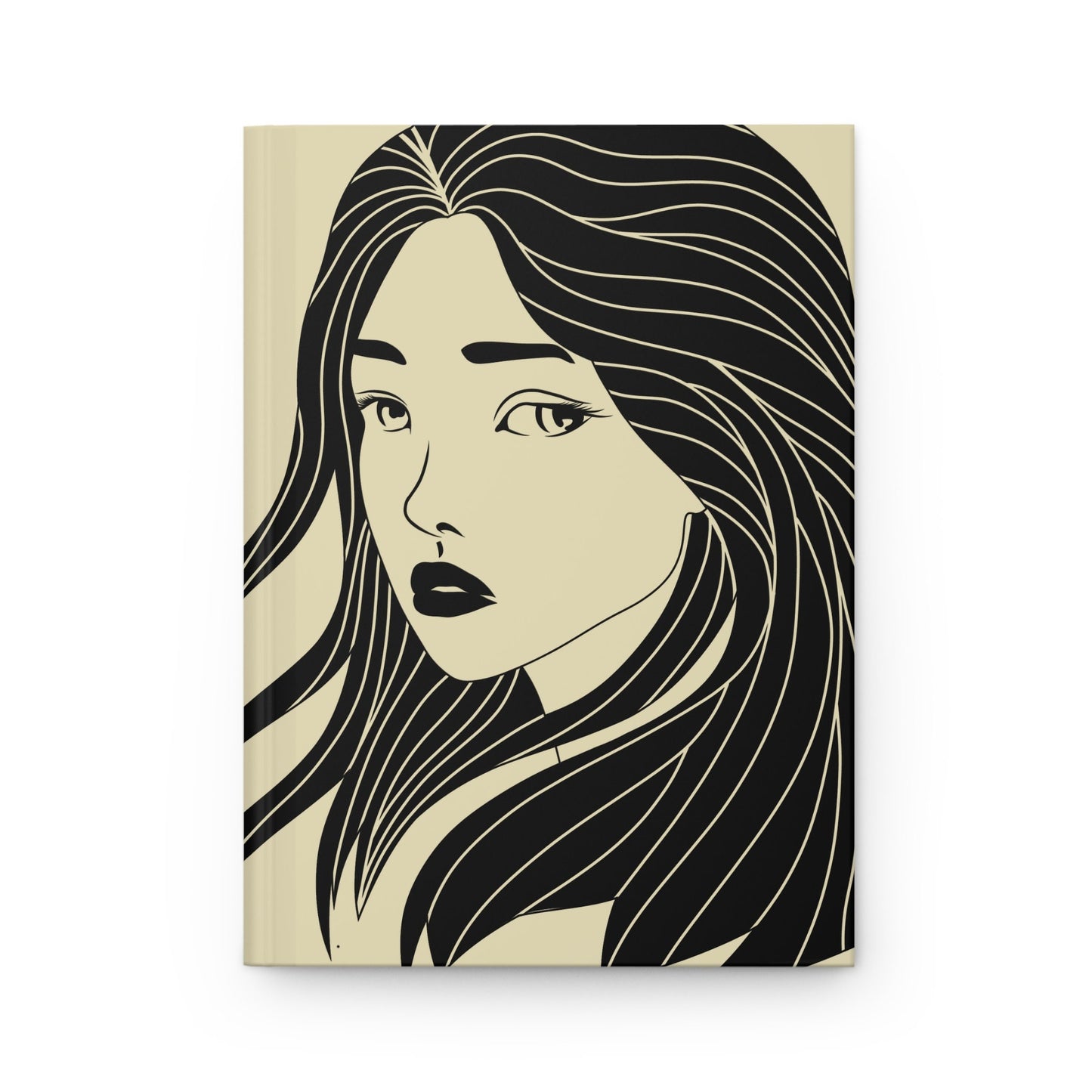 Female Graphic Woman Illustration Matte Hardcover Yoga Journal