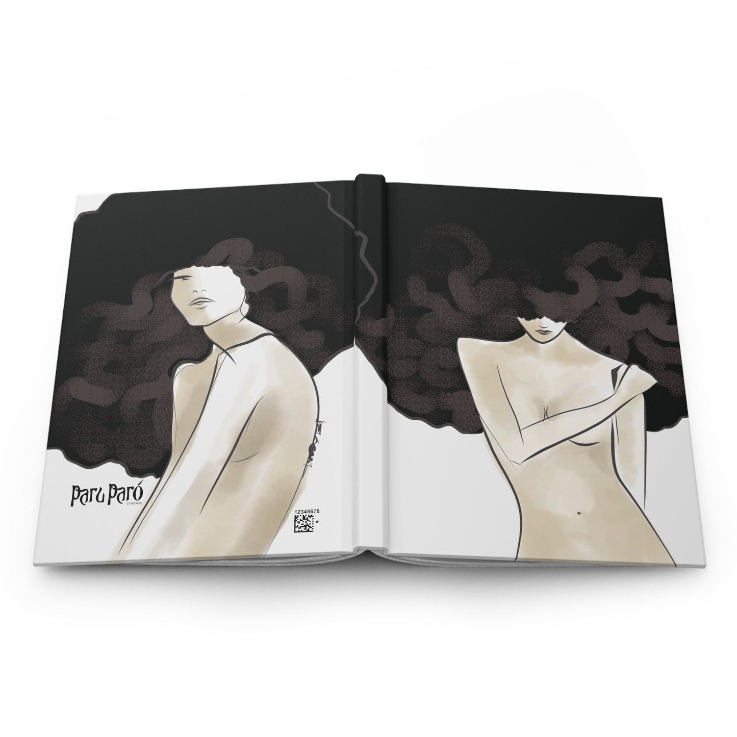 Fashion Illustration Matte Hardcover Journal