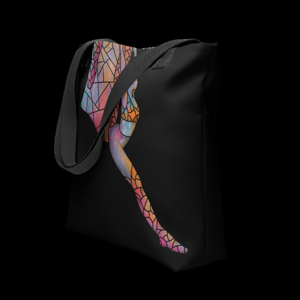 Colorful Zentangle Aerial Yoga Polyester Tote Bag