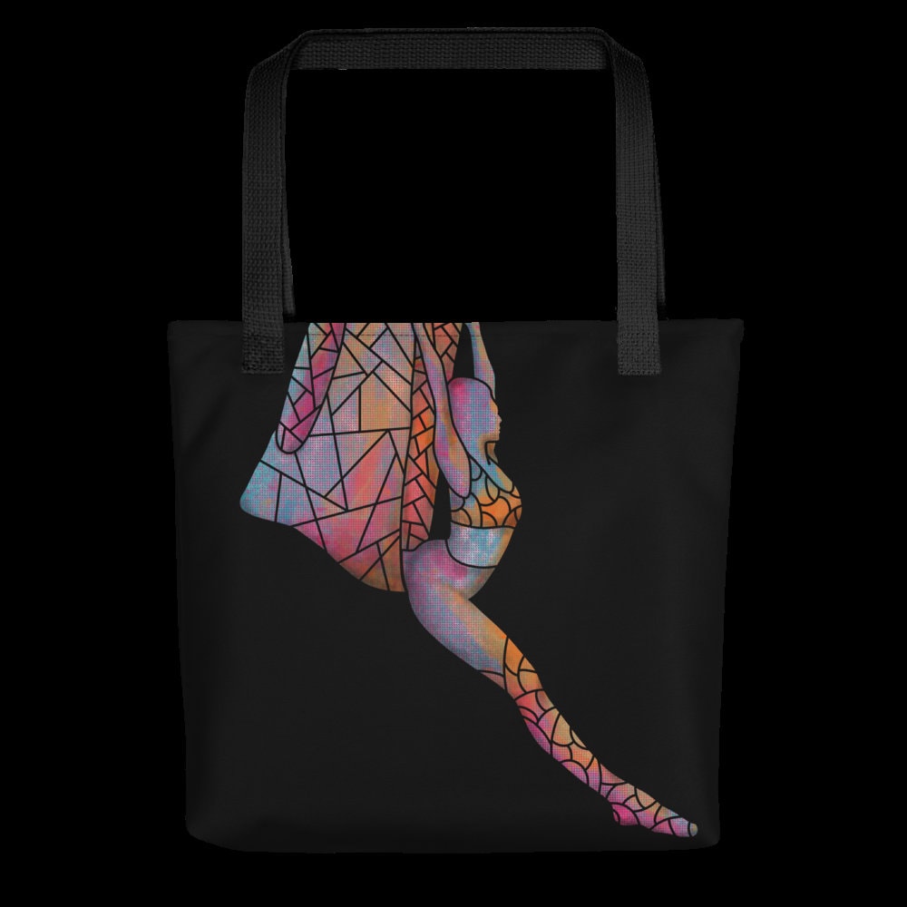 Colorful Zentangle Aerial Yoga Polyester Tote Bag