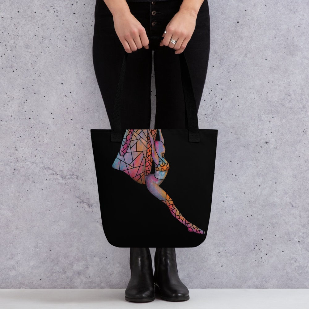 Colorful Zentangle Aerial Yoga Polyester Tote Bag