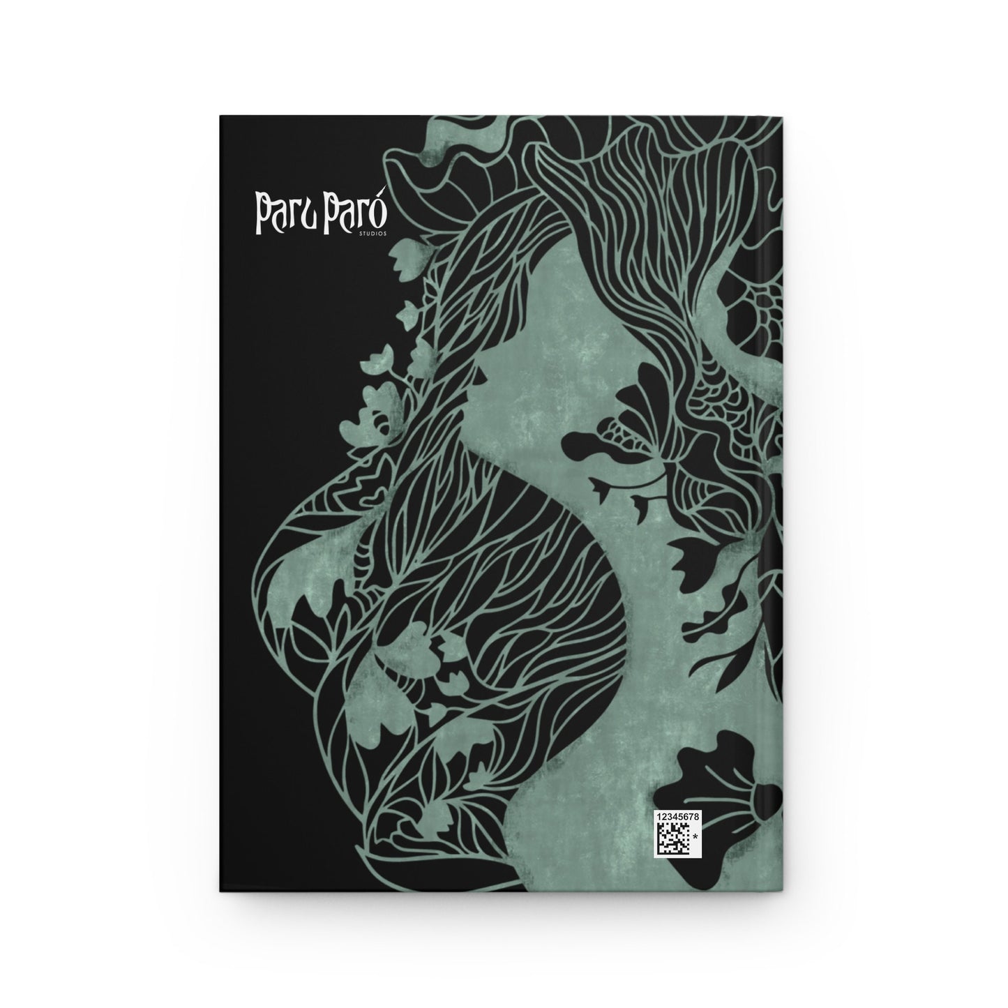 Zentangle Mirror Women Profile Matte Hardcover Meditation Journal