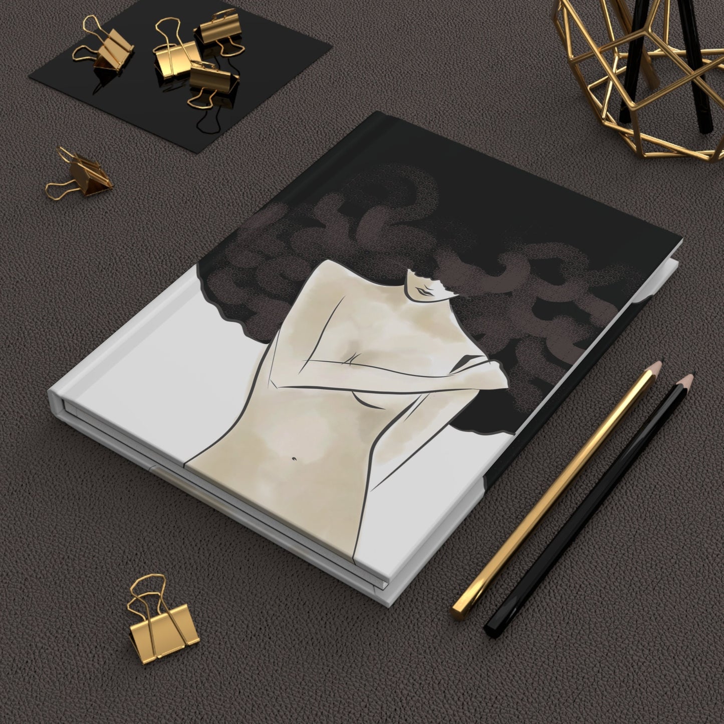 Fashion Illustration Matte Hardcover Journal